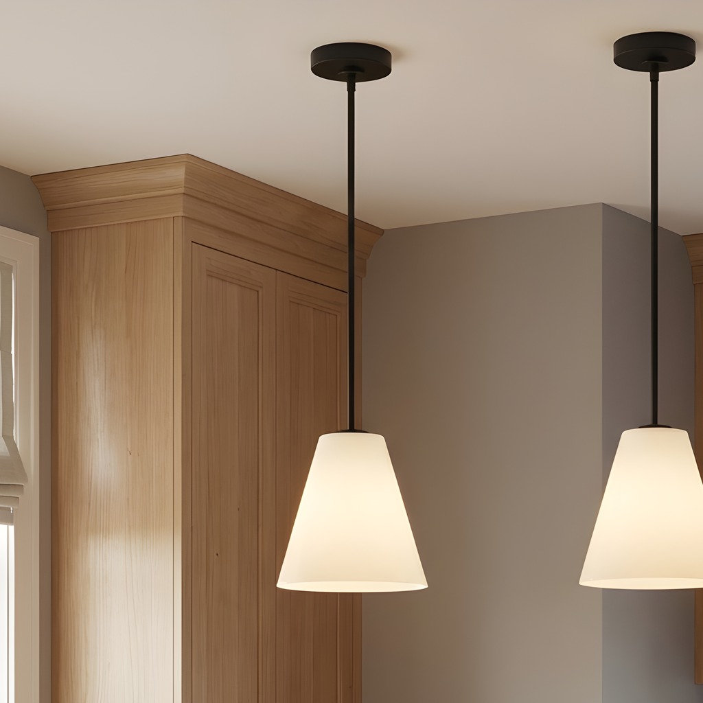 Hayden One Light Pendant, Midnight Black, White