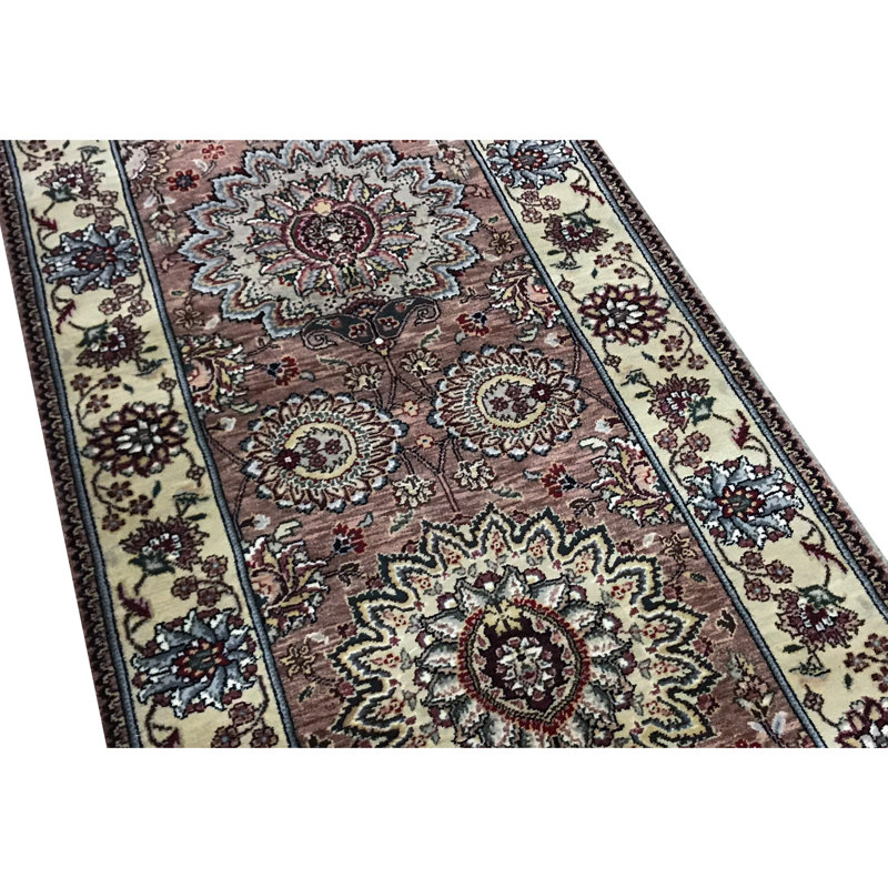 Hand-Knotted High-Quality Brown and Gold Area Rug