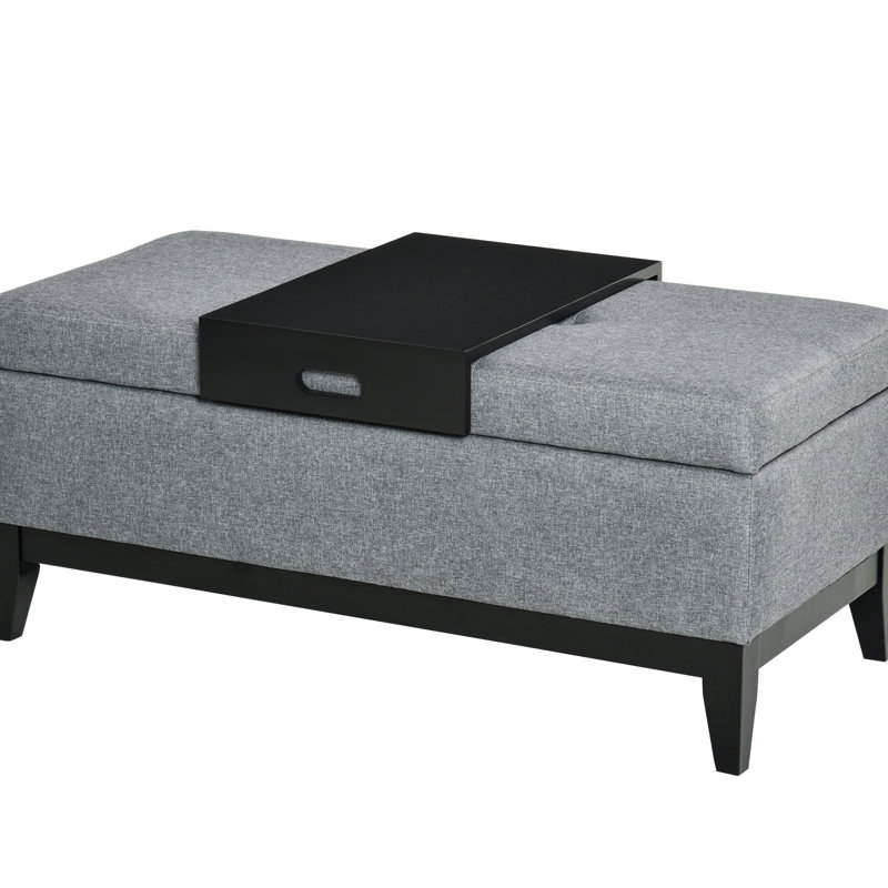 Rectangular Gray - Quality Construction & Practical Storage Solution Frame With Comfortable Seat