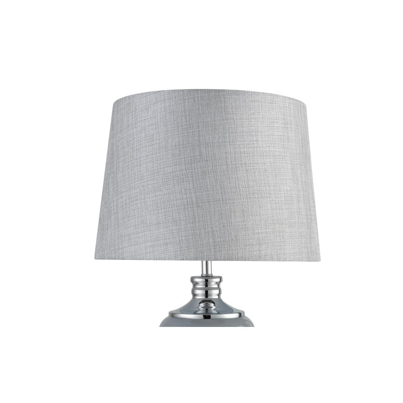 35cm Hessian Linen Empire Table Lamp Shade, Grey
