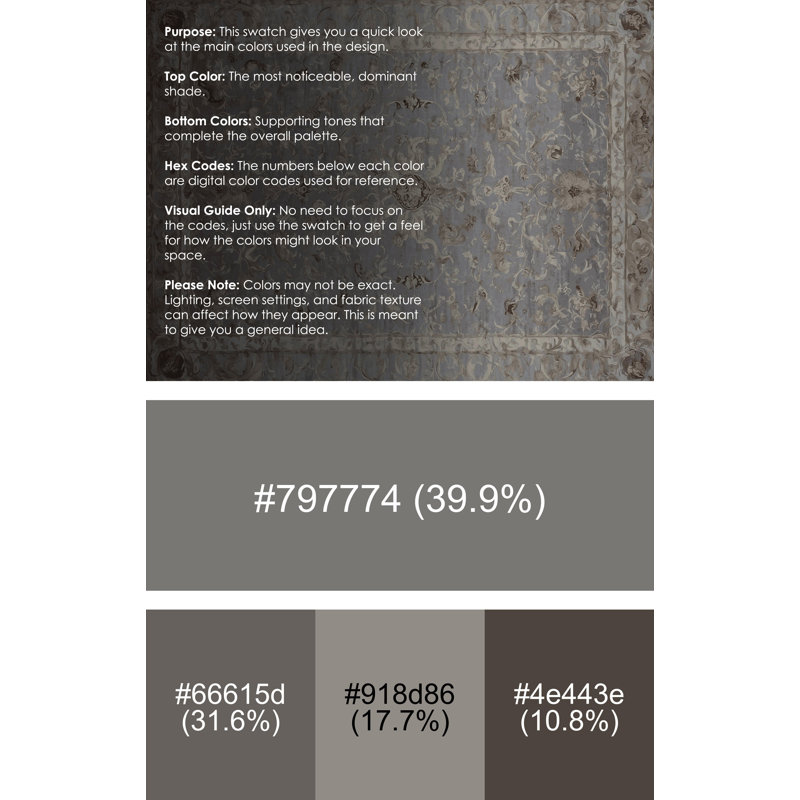 Tapis gris soyeux et moelleux, Rectangle 6 pi x 9 pi