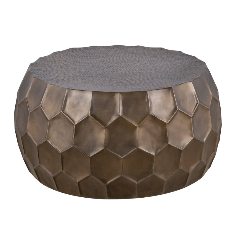 Maggie Coffee Table And End Table Gold, Gold