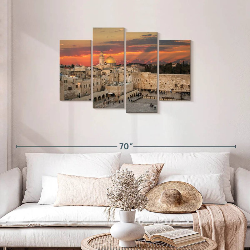 Hannes Jerusalem Temple Mount, 27" H x 43" W