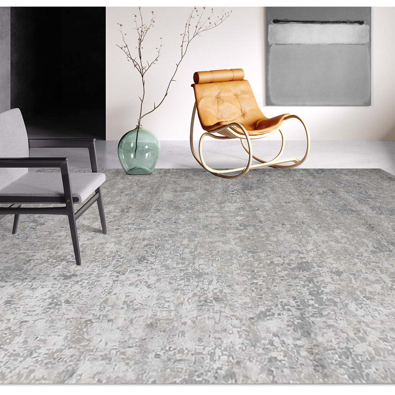 Area Rug in Gray, Rectangle 12' x 15'