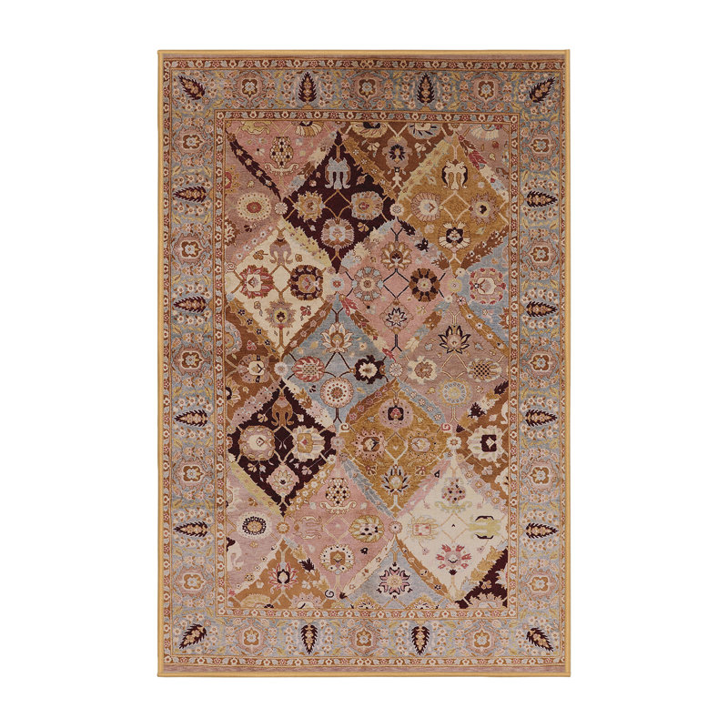 Tapis oriental bleu / brun, Rectangle 7 pi x 9 pi