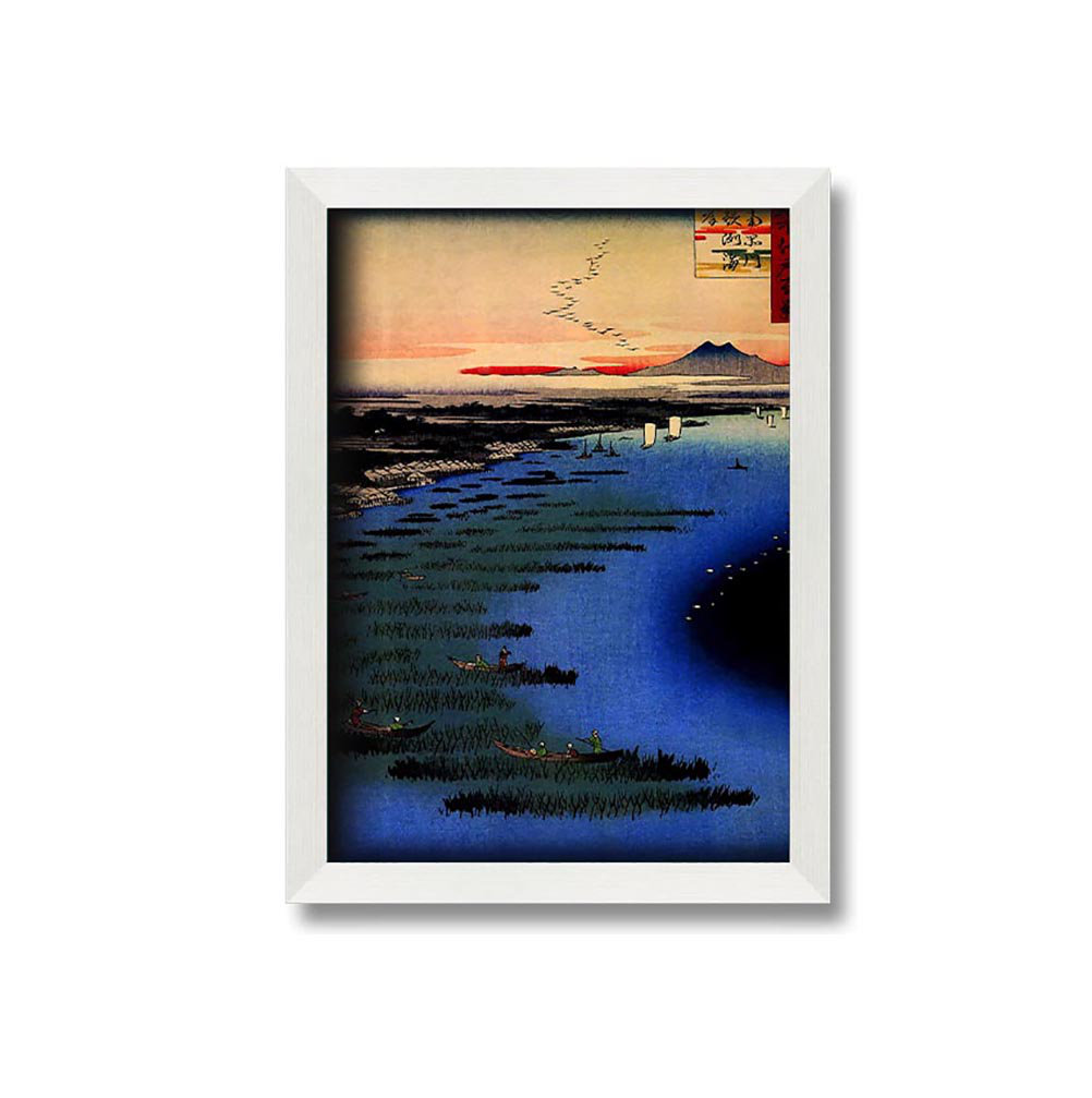 Hiroshige Samezu Coast Gerahmter Druck Wandkunst