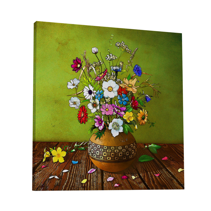 Abdouallah " Colorful Bouquets V ", 36" H x 36" W x 1.5" D