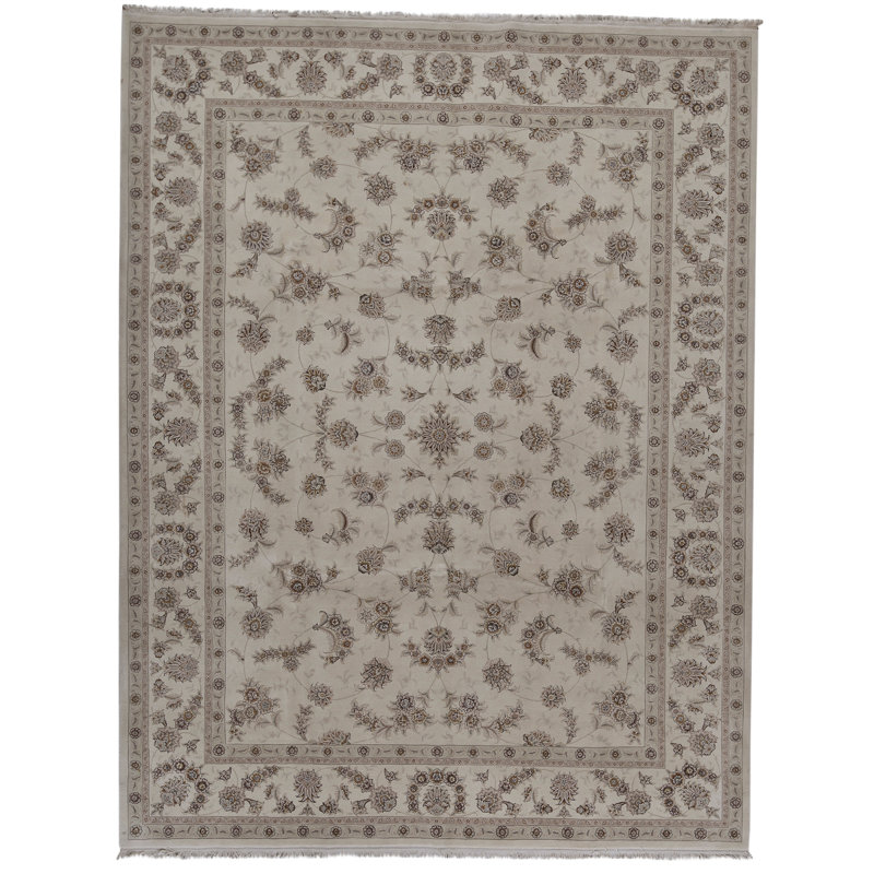 Handmade Silk and Wool Oriental Area Rug