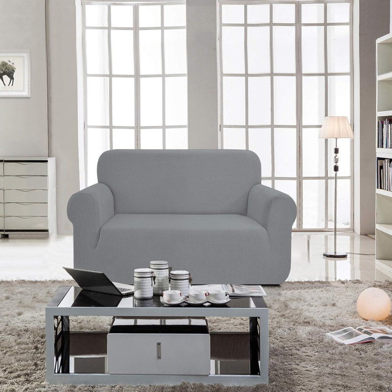 Polyester Box Cushion Sofa Slipcover