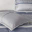 Édredon très grand bleu marine - 7 pièces avec coussins décoratifs, literie de luxe lavable à la machine, plissé-122461281-122461277
