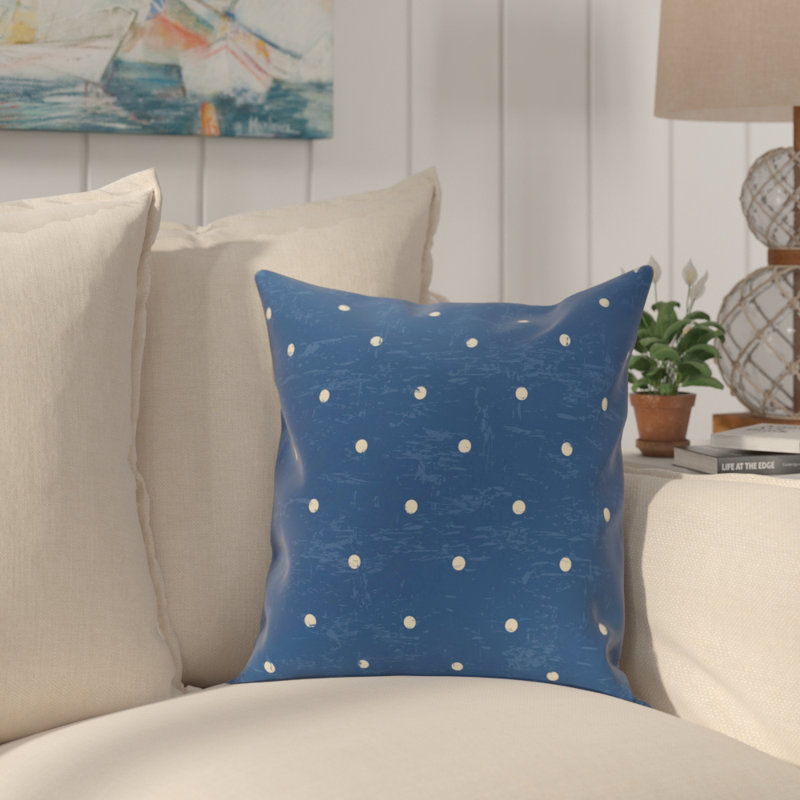 Housse et insert de coussin carré Surf, Sand & Sea Dot, H 16 po x l 16 po, Bleu