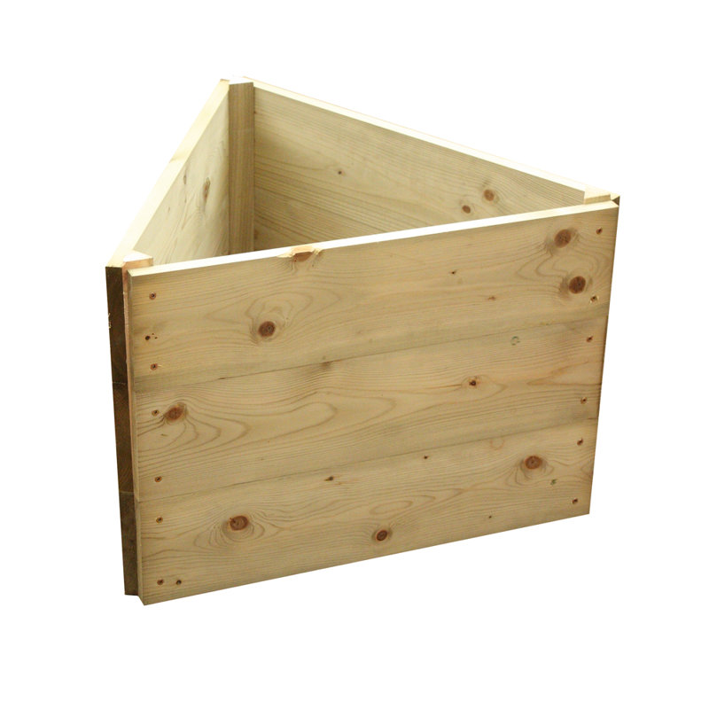 Hiro Triangular Raised Bed, 60cm each side, Height 45cm