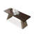 Nut-brown + Beige-white Rectangular Manufactured Wood desk-1587597771