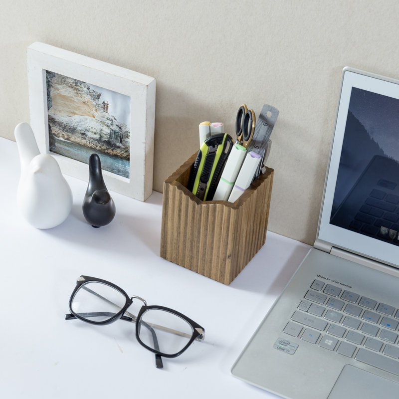 Solid Wood Pen Holder