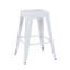 Tabouret à hauteur de comptoir 24 po, tabourets de bar en métal sans dossier, ensemble de 4, non empilable, amovible et facile à assembler, conception peu encombrante pour îlot de cuisine / bar / café / salle à manger-591688198-591688211-591688218