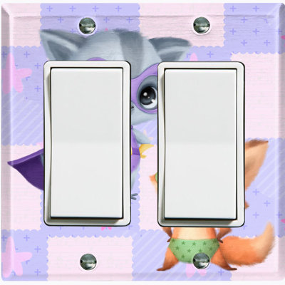 Animals 2 - Gang Toggle Light Switch Standard Wall Plate