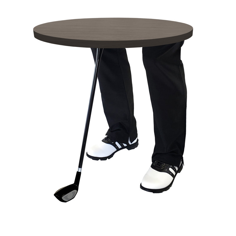 Table de bout abstraite, Argent
