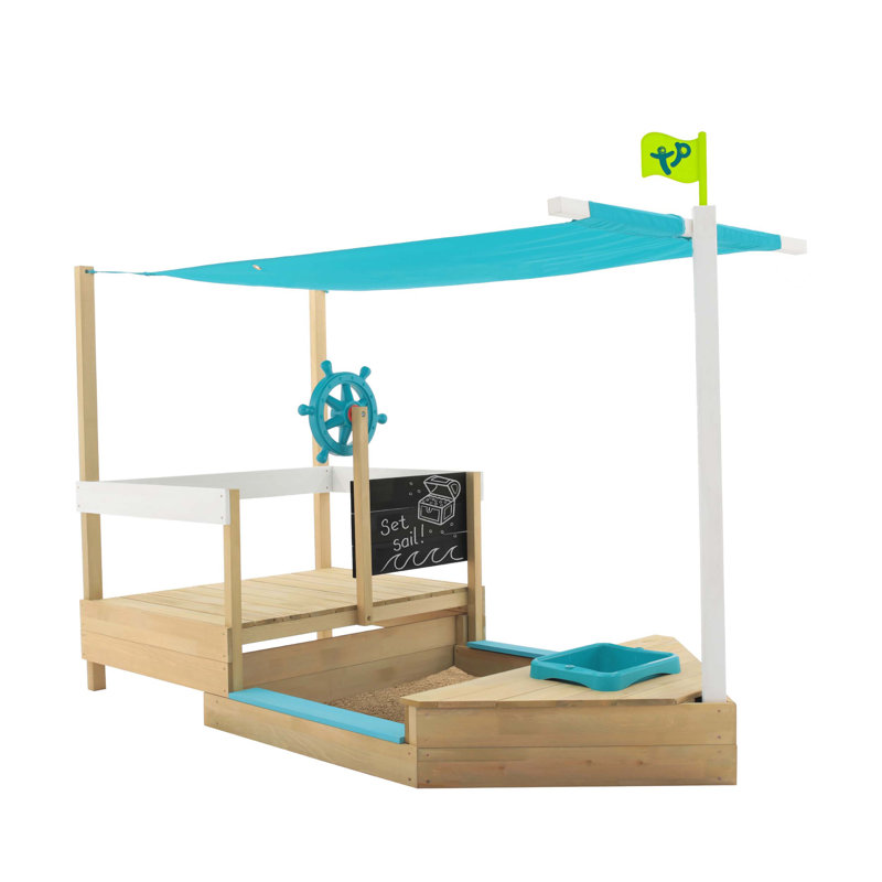 Bac à sable de fantaisie en bois massif 70 po x 36 po TP Jouets