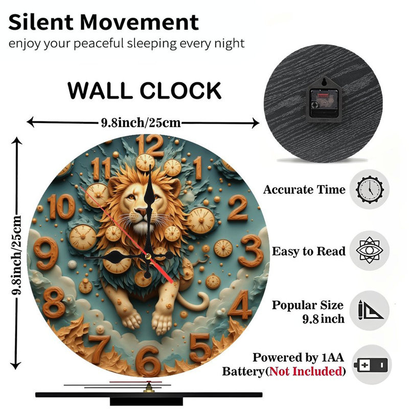 Horloge lion