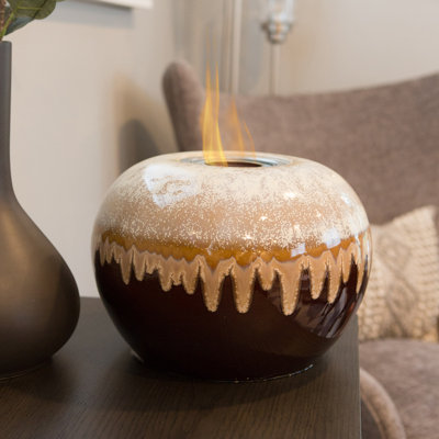 EchoFlame Ceramic Bio-Ethanol Outdoor Tabletop Fireplace