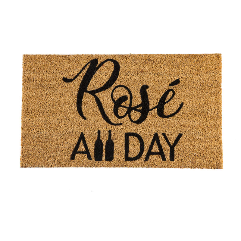 Tapis d'intérieur antidérapant Rose toute la journée 28 x 16