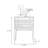 Modern Nut-Brown Solid Wood Accent Cabinet