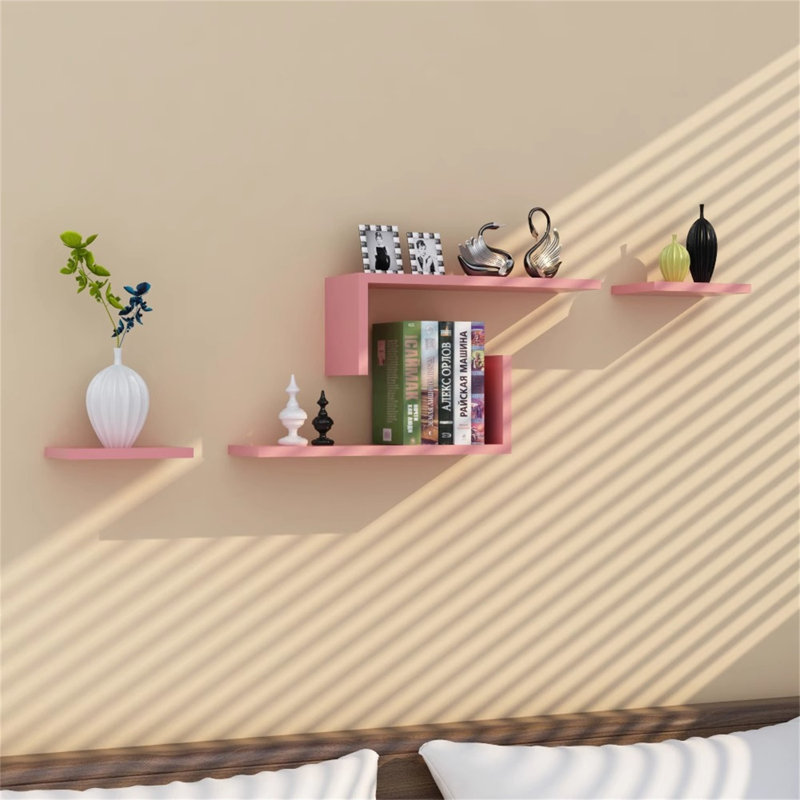 Tavante Floating Shelf, Pink