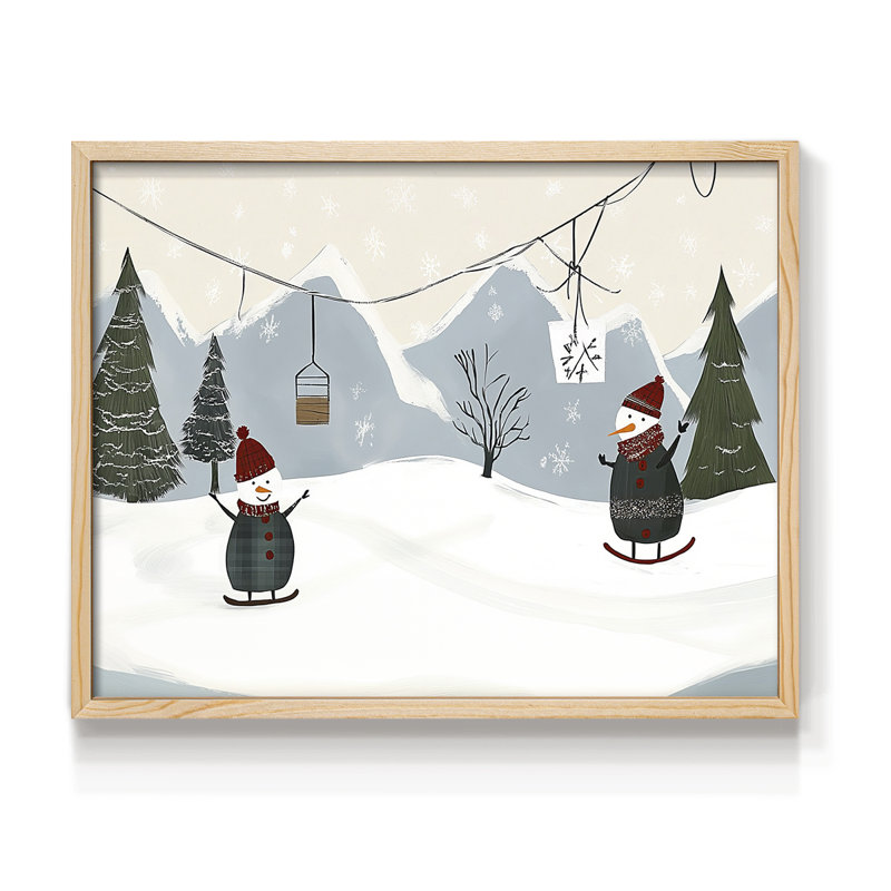 Art de Noël - CDXCIX - Reproduction encadrée - Restickable, Naturel, H 16 po x l 20 po