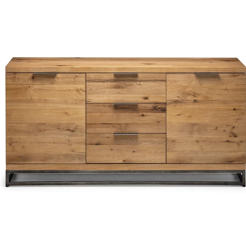 Perrott 150cm Solid Wood Sideboard, Oak