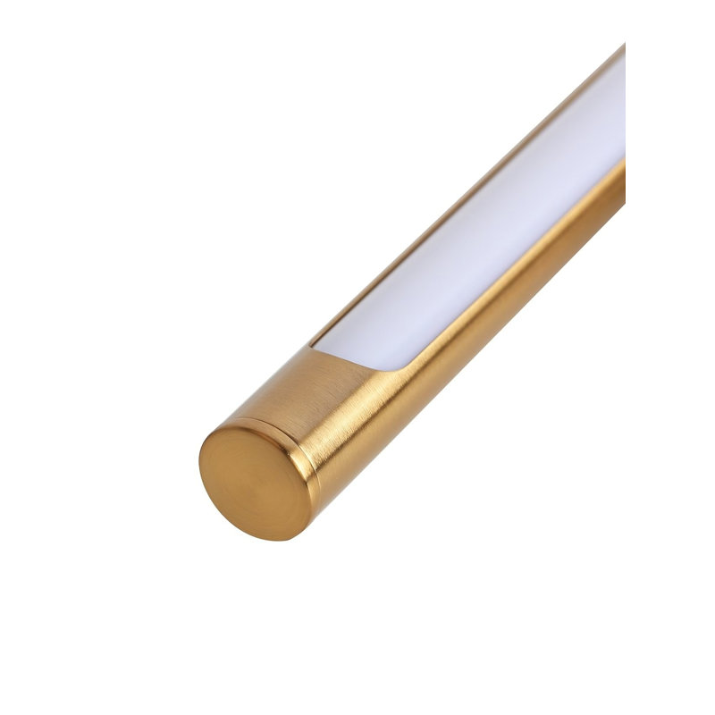 Lampe à DEL à pile à intensité variable avec tête et bras réglables, Doré