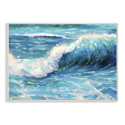 « brillante blue blue », reproduction de mer avec peinture boho studio