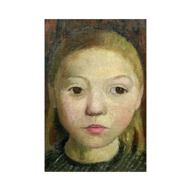 Head Of A Girl by Paula Modersohn-Becker - Wrapped Canvas Painting, 66.04cm H x 45.72cm W x 1.905cm D