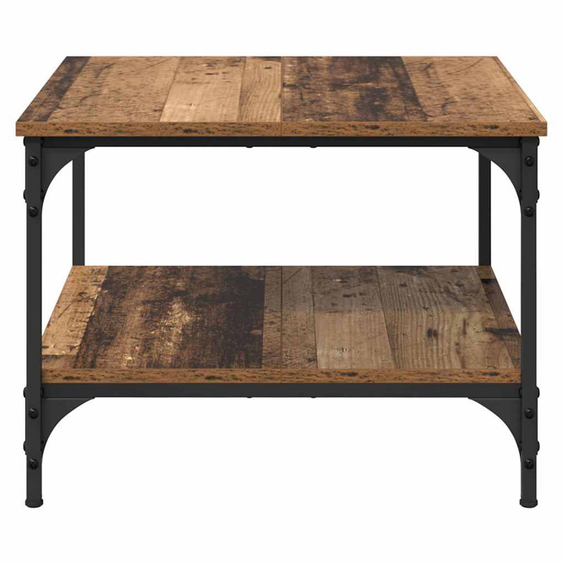 Coffee Table with Storage, Old Wood, 40cm. H x 55cm. L x 55cm. W