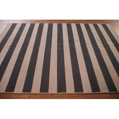 Striped Gabbeh Oriental Area Rug 6x8