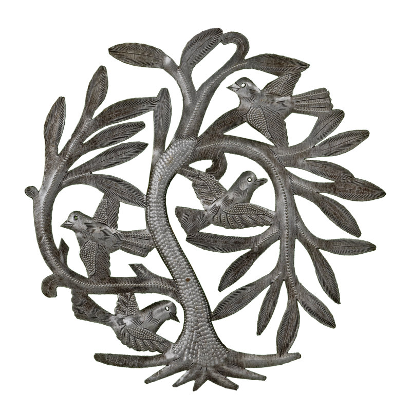 Ensemble de 6 décorations murales arbre gracieux