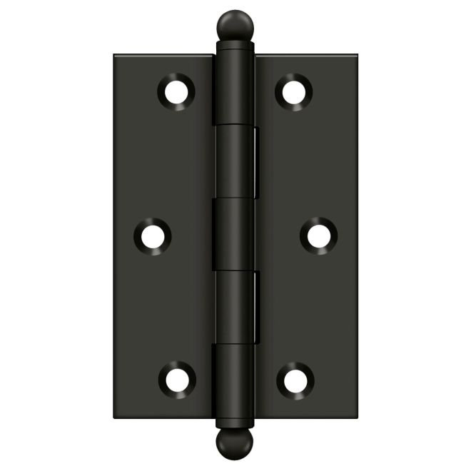 3'' x 2'' Butt Bearing Hinge, Oil-Rubber Bronze