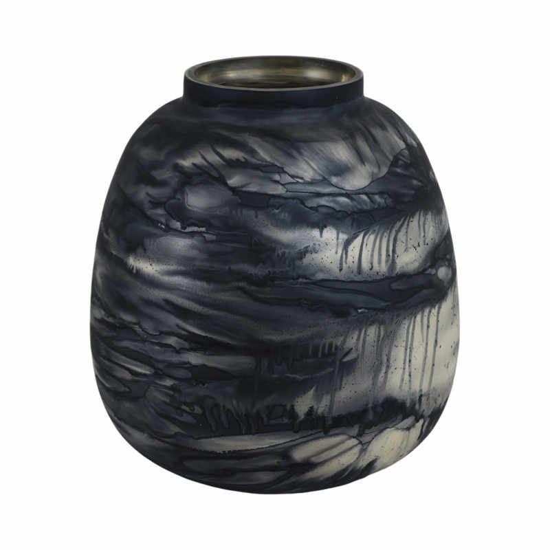 Annecy Handmade Glass Table Vase, Overall height - 13''