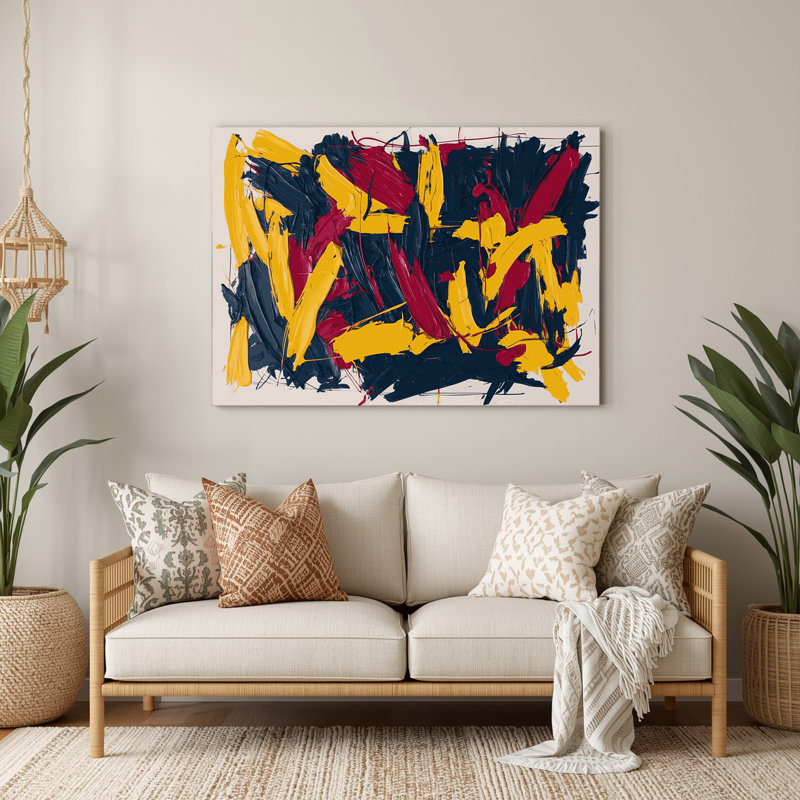 Art mural en métal Neo Expressionism 19, H 240 po x l 360 po x P 0,05 po