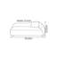 Chaise longue minimaliste en tissu noir-352119380