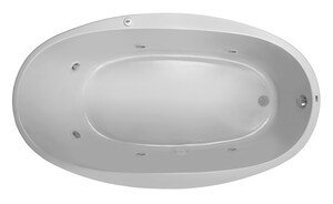 70'' x 40'' Drop-In Whirlpool Acrylic Bathtub