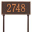 Hartford 1-Line Lawn Address Sign-343027829-343027838