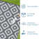 Geometric Outdoor Mats Plastic Straw Rug Waterproof Washable Outdoor Rug for Garden Backyard Picnic Camping RV Deck Beach Trailer