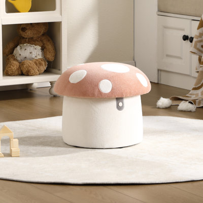 Mushroom Kids Ottoman With Storage