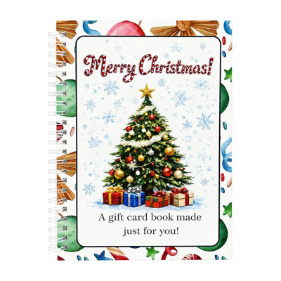 Christmas Decor Christmas Stocking Stuffer Gift Card Book For Adults Merry Christmas Gift Card 5.5x8.3inch
