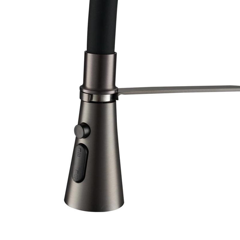 Belfry Kitchen Hyuk Kitchen Faucet, Gray