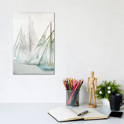 Glide II 1 Piece Wrapped Canvas Painting