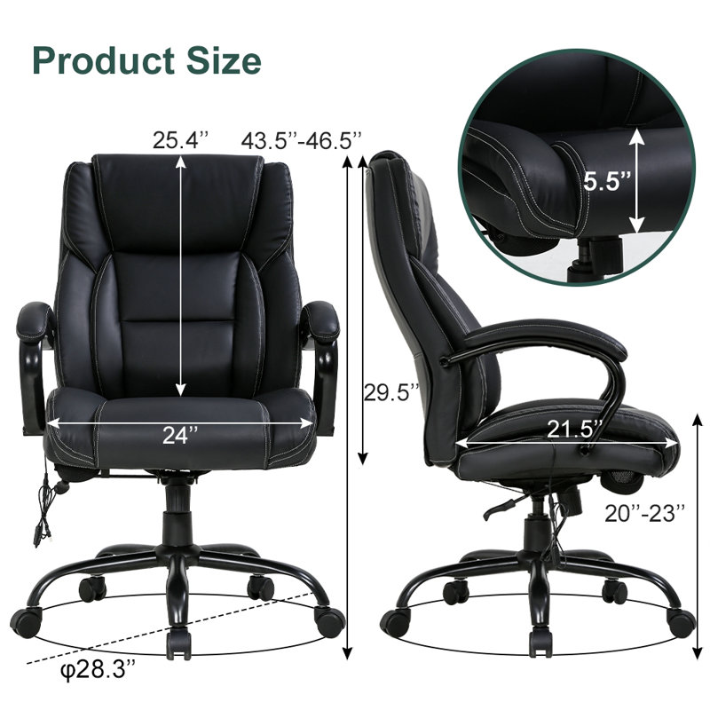 Fauteuil de direction , Noir