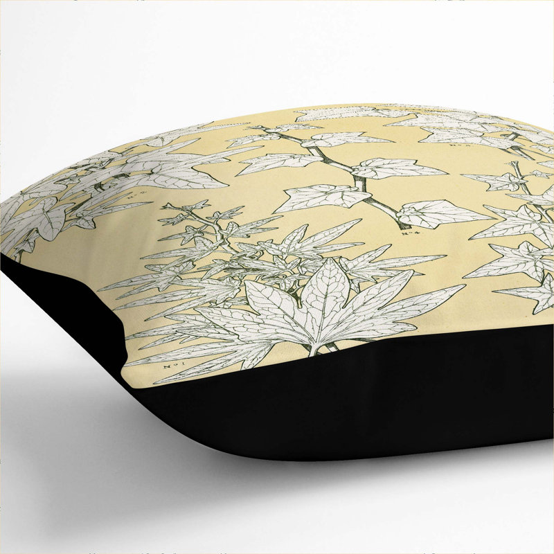 Square Cushion, 55cm H x 55cm W x 20cm D, Black
