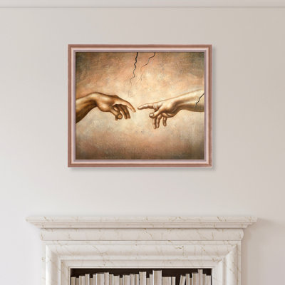 " Creation Of Adam " by Michelangelo Painting Print