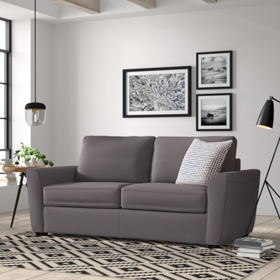 Azurine 74.8" Microfiber Round Arm Sofa Bed